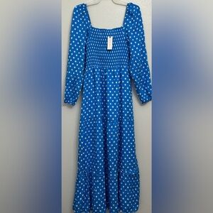 NWT Anthropologie Dolan Laney Polka Dot Maxi Dress